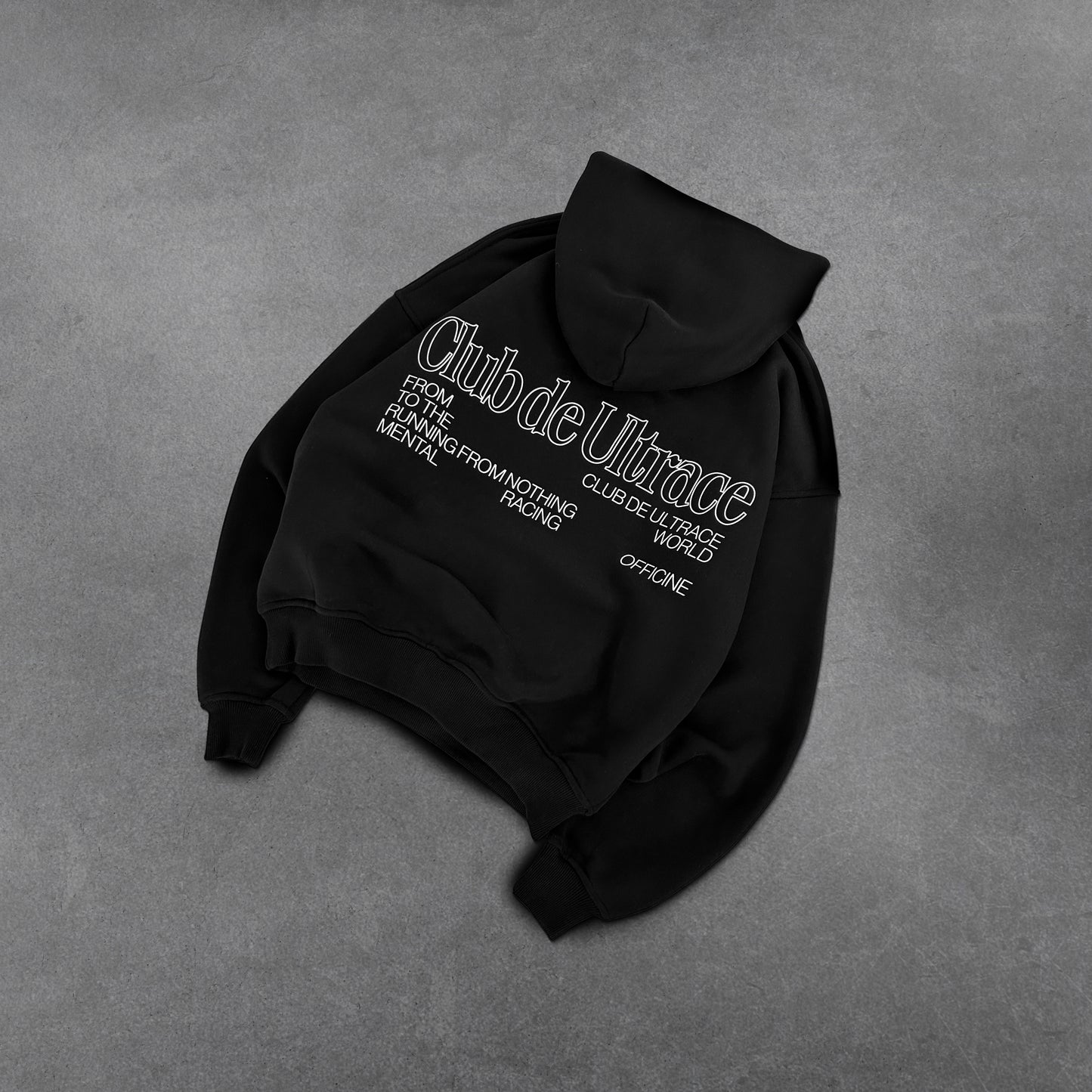 Outline Black Hoodie