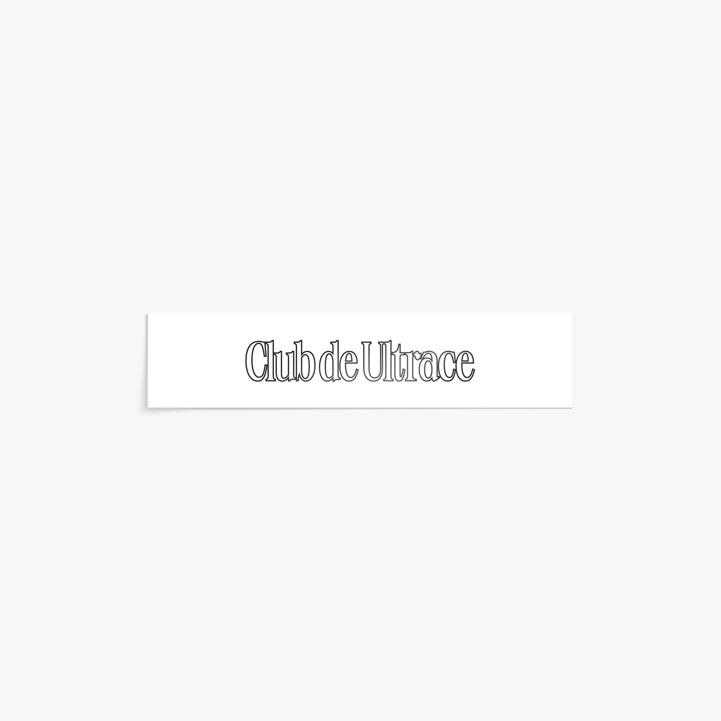 Outline Sticker White
