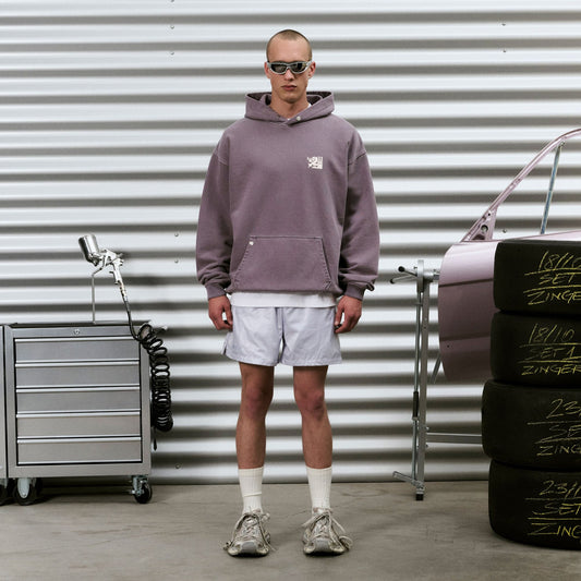Crest Purple Hoodie